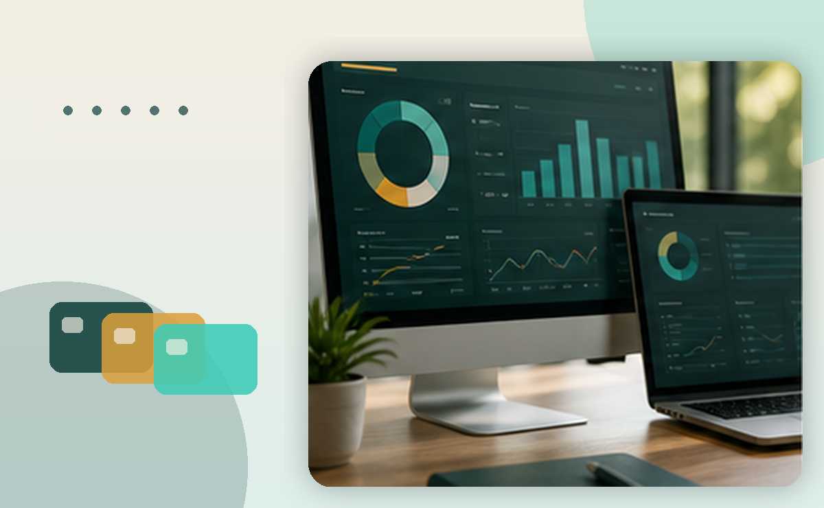 Dashboard de benefícios corporativos com cartões e gráficos